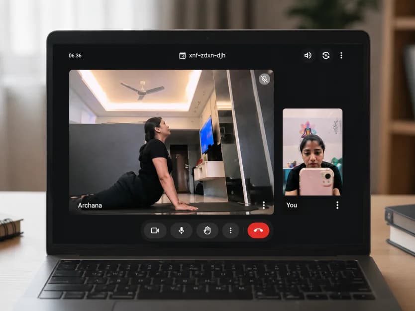 Private one-on-one yoga session